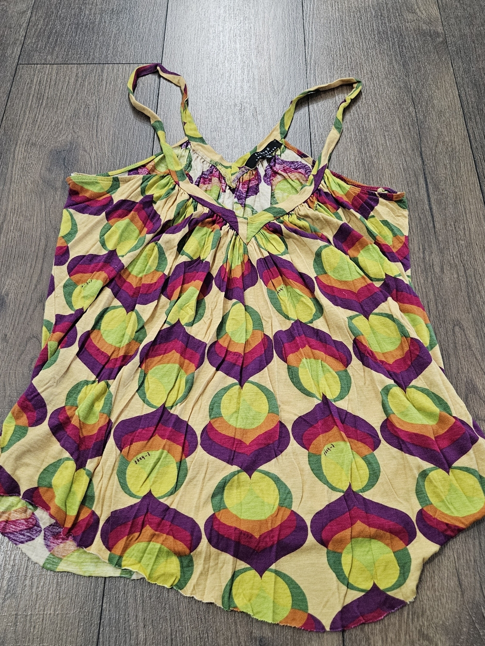 T-Bags Los Angeles Women's Colorful Patterned Tank Top Size Small